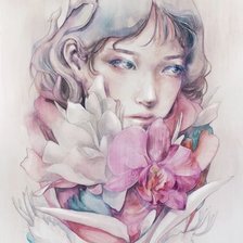 Схема вышивки «mulher»