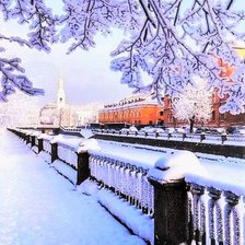 Схема вышивки «Зимний день»