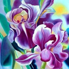 Схема вышивки «Ирисы»