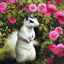 зверек природа цветы