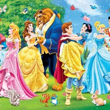 Схема вышивки «PRINCESAS Y PRINCIPES»