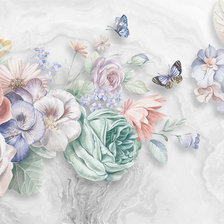 Панно с цветами