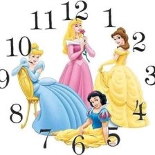 Схема вышивки «RELOJ PRINCESAS DISNEY»