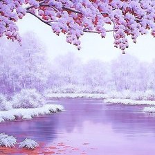 Схема вышивки «зима»