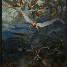 Схема вышивки «демоны и ангелы»