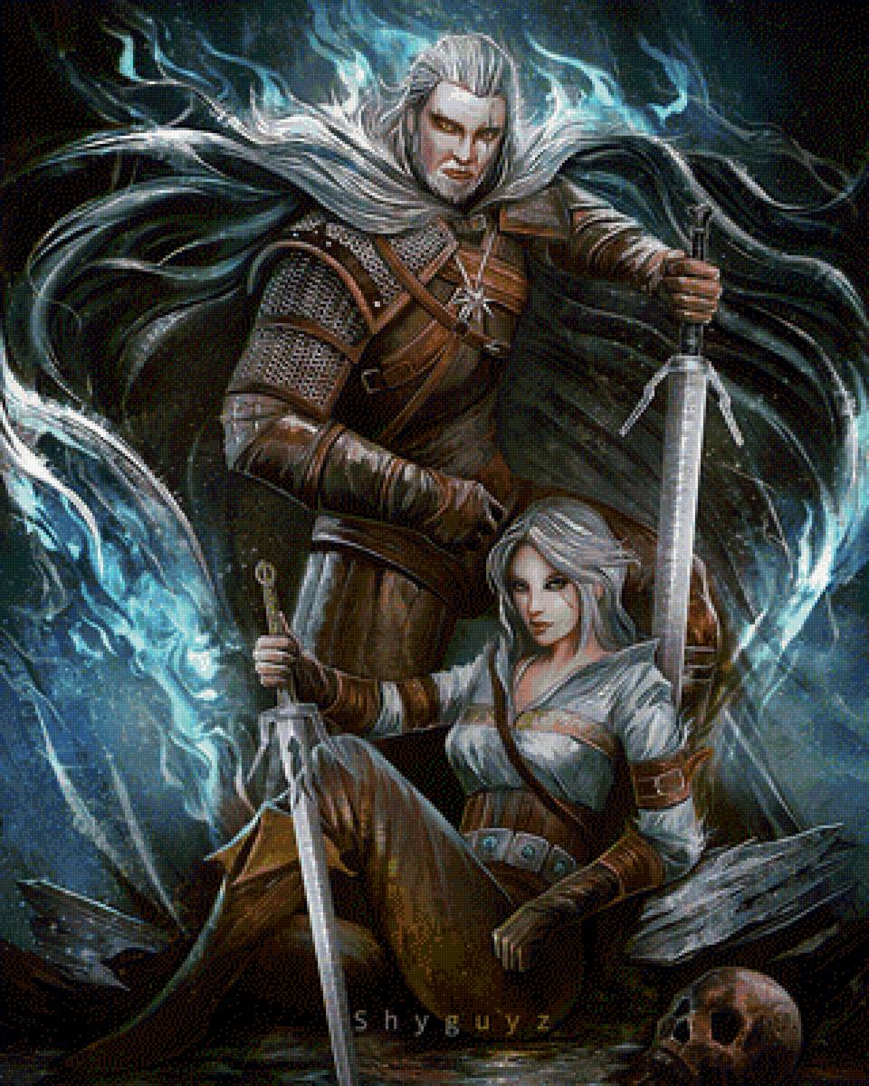 Геральт и Цири - цири, геральт, ведьмак - предпросмотр