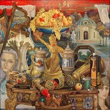 Схема вышивки «ЭДУАРД УЛАН.НАТЮРМОГРТ ХУДОЖНИКА»