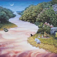 Схема вышивки «ЯЦЕК ЙЕРКА.ФАНТАСТИЧЕСКИЙ ПЕЙЗАЖ»