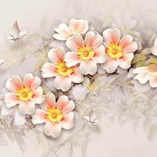 Схема вышивки «Цветочное панно»