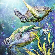 Схема вышивки «Черепахи»