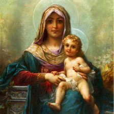 ХАНС ЗАЦКА.МАДОННА С МЛАДЕНЦЕМ