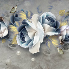 Схема вышивки «Фреска "Розы"»