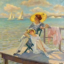 Схема вышивки «Американские красотки»