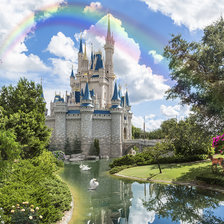 Схема вышивки «Замок Диснея»