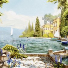 Схема вышивки «Парус одинокий»