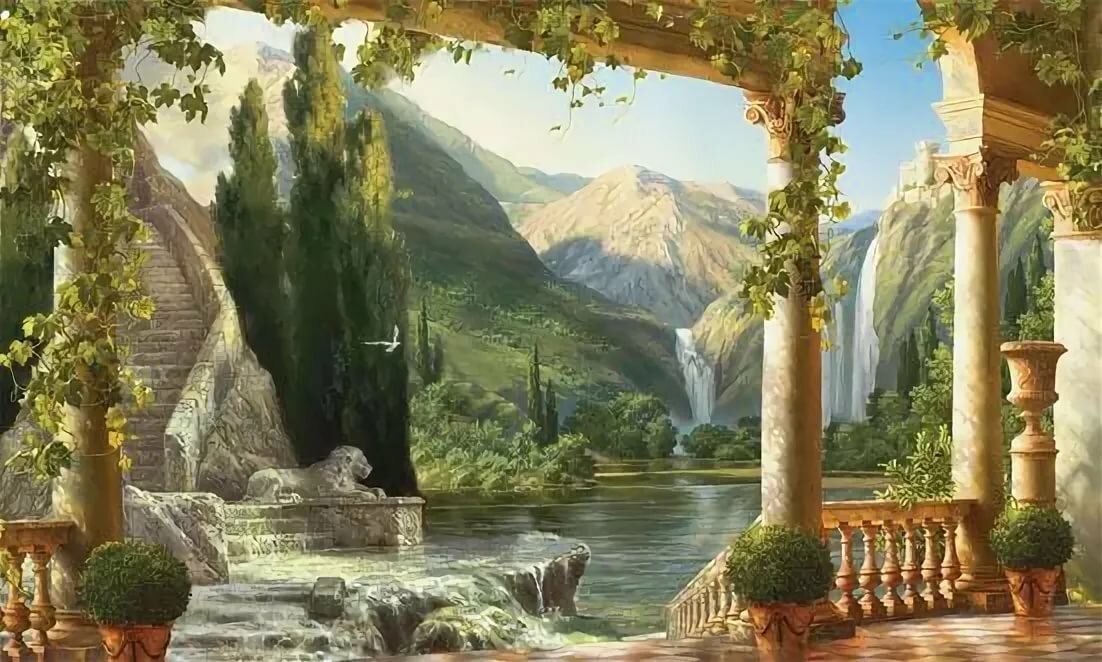 Античная фреска - оригинал