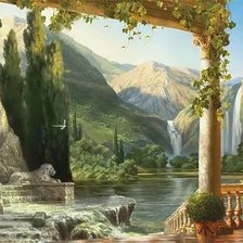 Схема вышивки «Античная фреска»