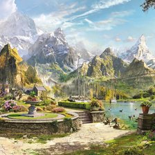 Схема вышивки «Горный пейзаж»