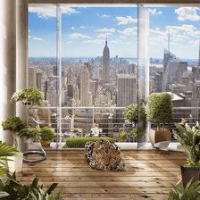 Схема вышивки «Вид на мегаполис»