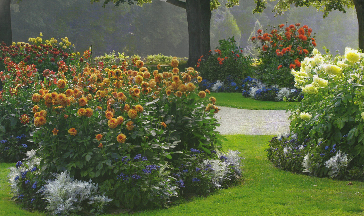 Лихтентальская аллея, Баден-Баден, Германия - сад, аллея, цветы - оригинал