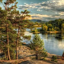 Схема вышивки «Пейзаж»