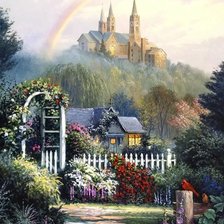 Схема вышивки «Пейзаж»