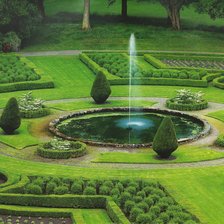 Схема вышивки «Сад замка Данробин, Шотландия»