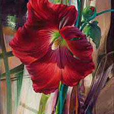 Схема вышивки «цветы мальвы»