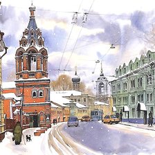 Схема вышивки «Улица Большая Полянка»