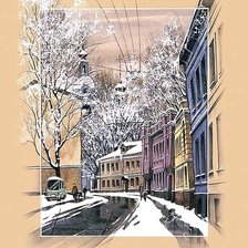 Схема вышивки «Серебрянический переулок»