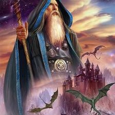 Схема вышивки «Волшебник»