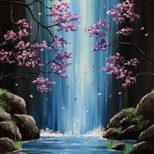 Схема вышивки «ВОДОПАД»