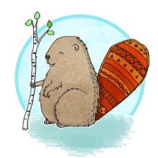 Схема вышивки «Бобер»