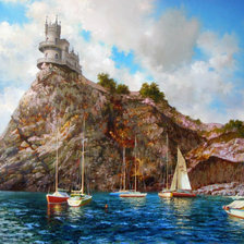 Схема вышивки «Морской пейзаж»