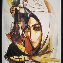 Схема вышивки «pintura abstrata»