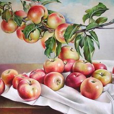 Схема вышивки «яблоки»