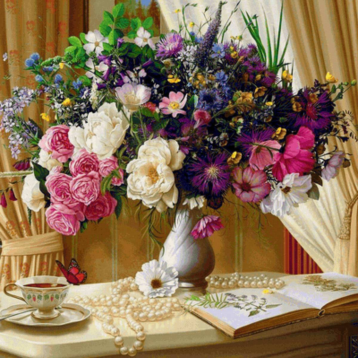 Букет - букет, натюрморт, цветы - предпросмотр