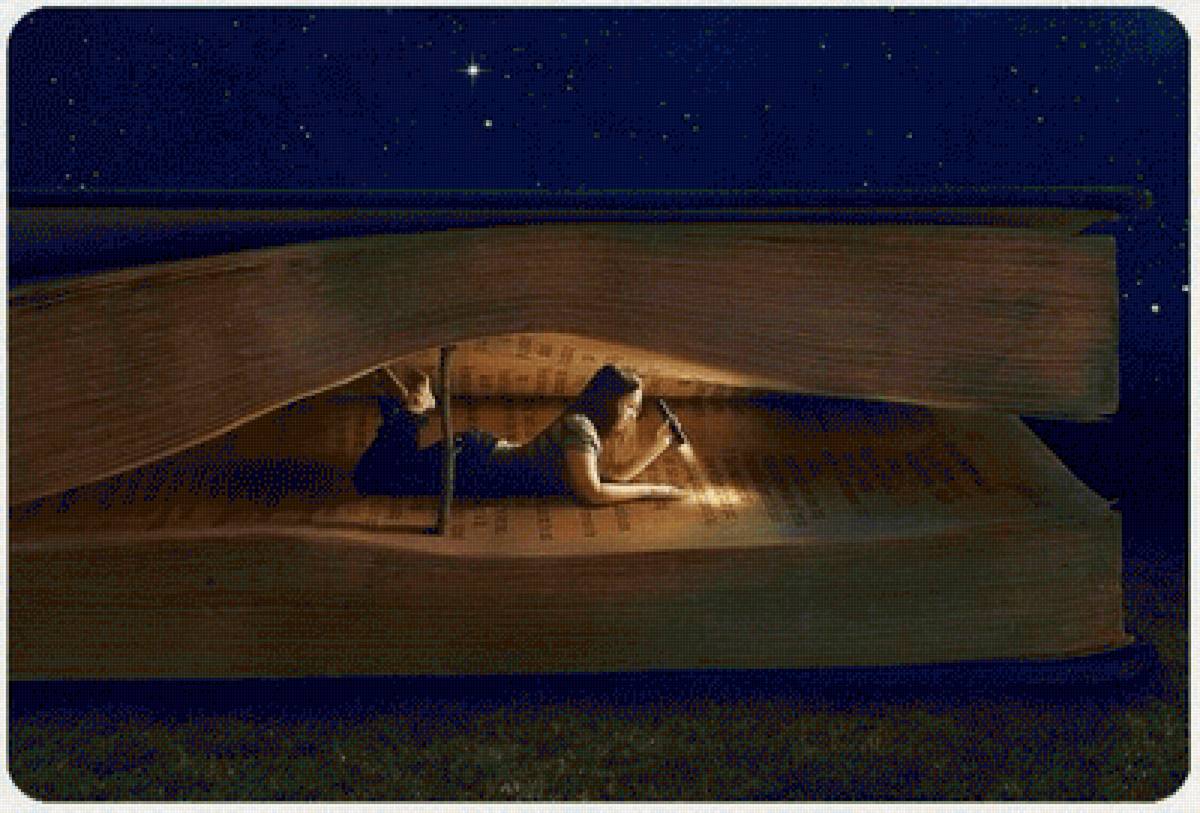 ЧТЕНИЕ НОЧЬЮ - картины - предпросмотр