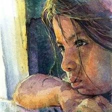 Схема вышивки «menina»