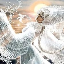 Схема вышивки «Царевна лебедь»