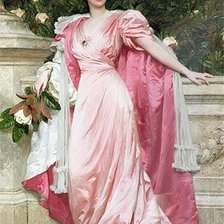 Схема вышивки «ДЕВУШКА С ЦВЕТАМИ»