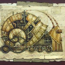 Схема вышивки «Улитковоз»