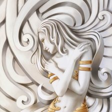 Схема вышивки «Девушка»