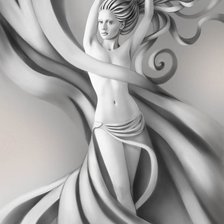 Схема вышивки «Девушка»