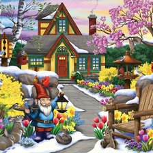 Схема вышивки «Пейзаж»