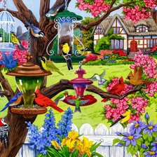 Схема вышивки «Пейзаж»