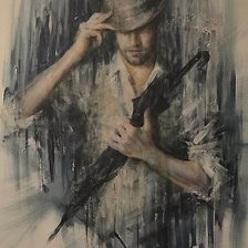 Схема вышивки «Он»