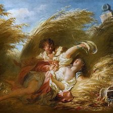 Схема вышивки «В пшенице»