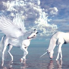 Схема вышивки «Unicórnios»