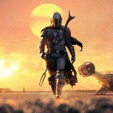 Схема вышивки «Мандалорец»